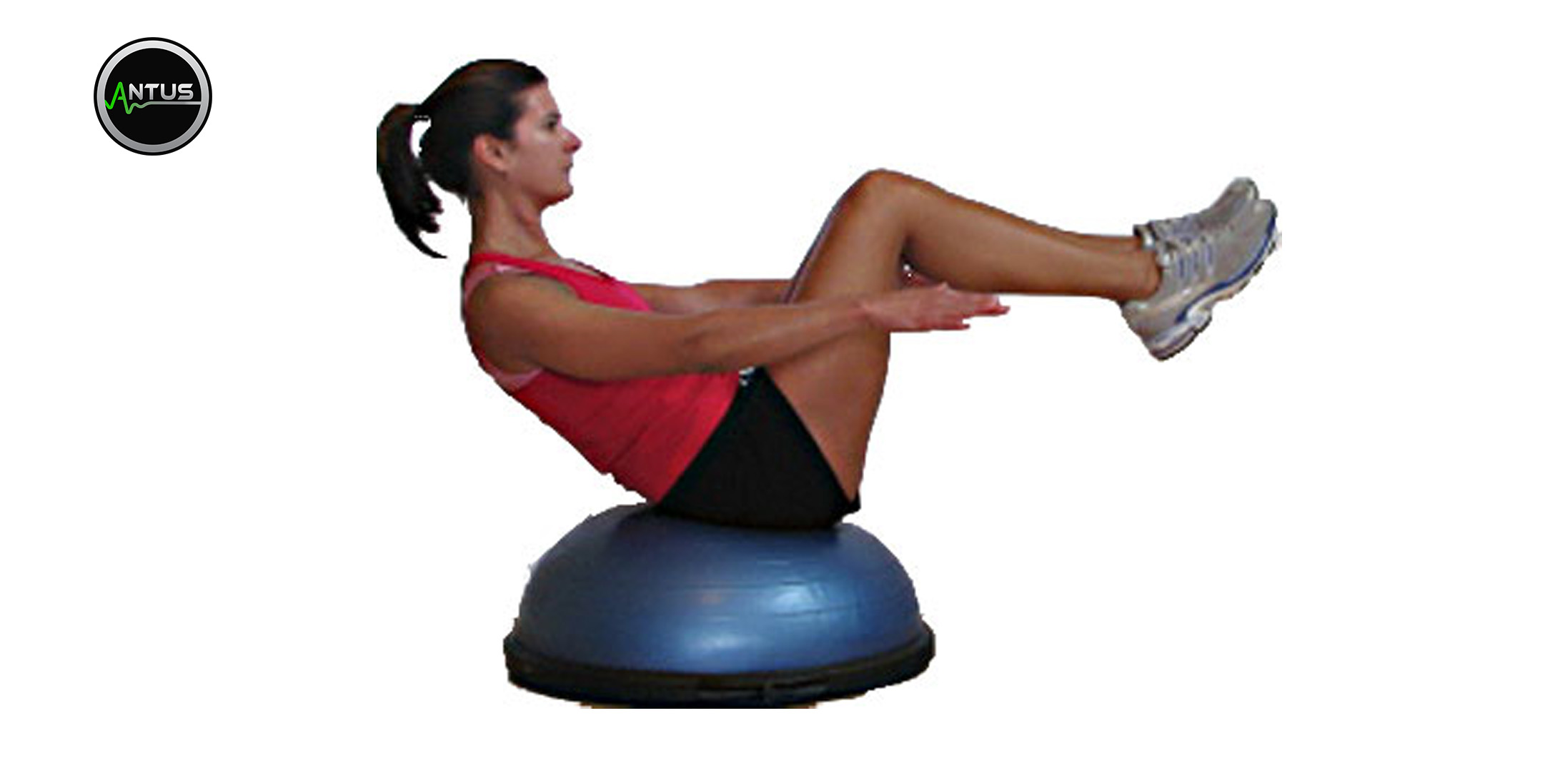 حرکت V Sit روی توپ تعادلی; آموزش حرکات بدنسازی; آموزش تصویری حرکت V Sit روی توپ تعادلی
